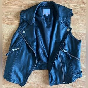 Faux Leather Vest